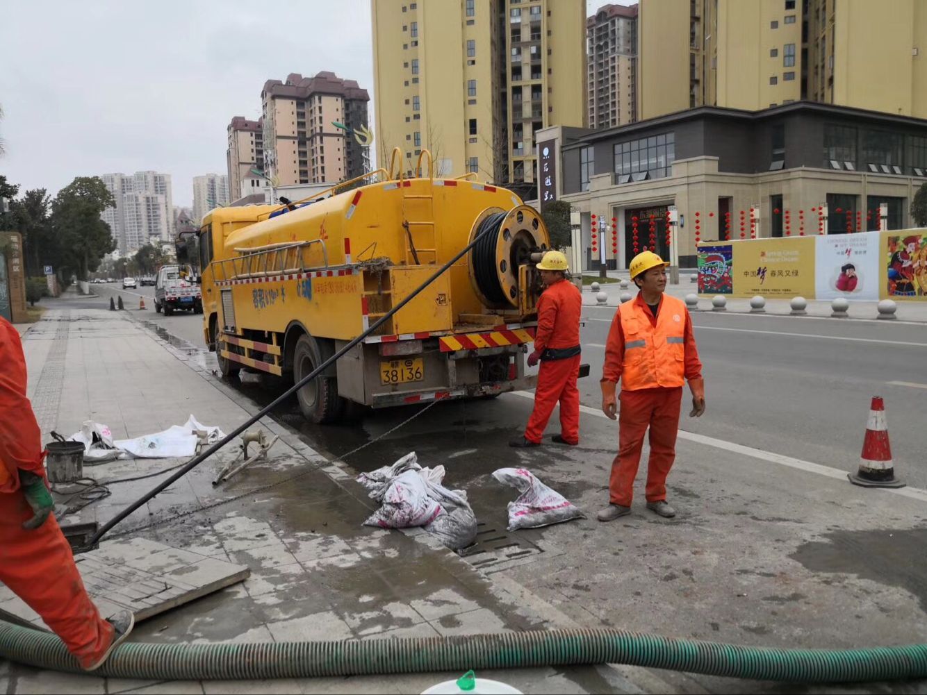 闵行排污管道清淤-管道清洗